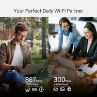TP-Link M7750 wifi-zeep met SIM 4G+, Cat12 AC1200 dual-band, DL 600 Mbps/UL 150 Mbps, accu met 3280 mAh, type C-aansluiting, micro SD-kaart, touchscreen, ondersteunt tot 32 apparaten, tpMiFi-app - thumbnail