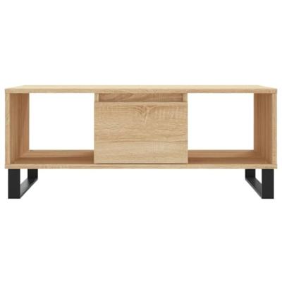 Salontafel 90x50x36,5 cm bewerkt hout sonoma eikenkleurig