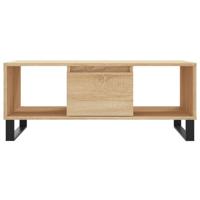 Salontafel 90x50x36,5 cm bewerkt hout sonoma eikenkleurig - thumbnail