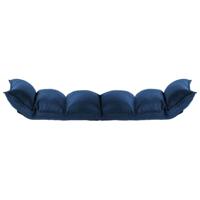 Vloerstoel inklapbaar stof blauw - thumbnail