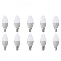 Energiezuinige LED Lampen Set 10x E14 Fitting 6W Koud Wit 6400K - thumbnail