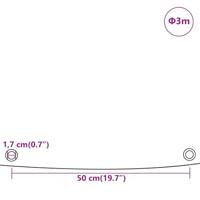 Dekzeil 600 g/m 3 m wit - thumbnail