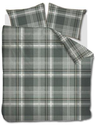 Rivièra Maison Rivièra Maison Dekbedovertrek Tartan Check Groen 140x200/220 cm