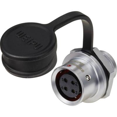 Weipu SF1212/S4 Ronde connector Koppeling, recht Totaal aantal polen: 4 Serie (ronde connectoren): SF12 1 stuk(s)