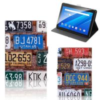 Lenovo Tab E10 Tablet Hoesje met foto Kentekenplaten - thumbnail