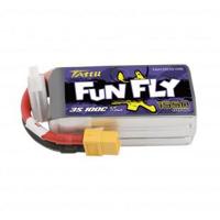 GensAce Tattu FunFly Lipo 100c 11.1 Volt 1550mah Met XT60 Stekker - thumbnail