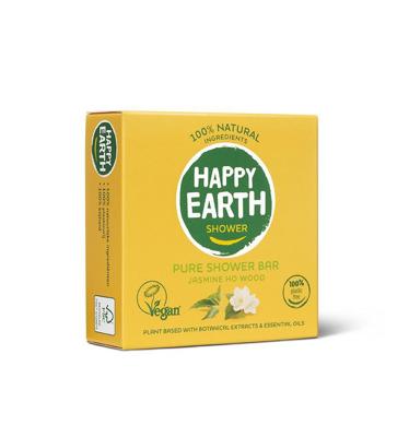 Happy Earth Pure Shower Bar Jasmine Ho Wood