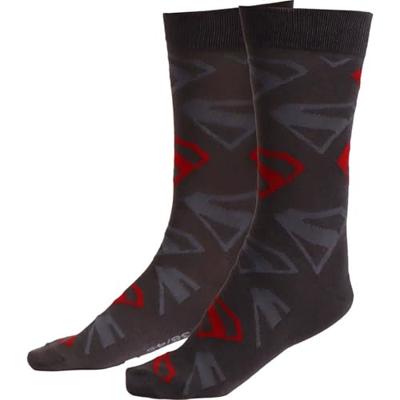 DC Comics Socks Superman Logo Black 38-45
