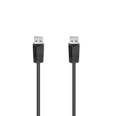 Hama USB-kabel A-A, USB 2.0, 480 Mbit/s, 1,50 m Kabel Zwart