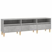 Tv-meubel 150x30x44,5 cm bewerkt hout betongrijs - thumbnail