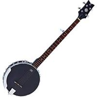 Ortega Raven Series OBJE250OP-SBK open back banjo met tas - thumbnail