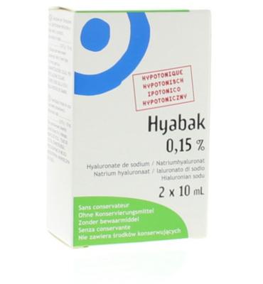 Hyabak Oogdruppels duopack 2 Stuks