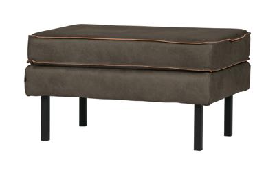 WOOOD Hocker 'Rodeo' Eco leder, kleur Legergroen