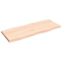 Bureaublad 100x40x4 cm onbehandeld massief eikenhout - thumbnail