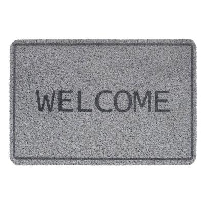 Hamat deurmat Curly welcome 40x60cm grijs Hamat deurmat Curly welcome 40x60cm grijs