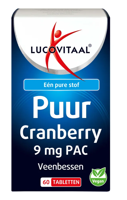 Lucovitaal Puur Cranberry 9 mg PAC Tabletten - thumbnail