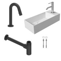 Salenzi Fonteinset Spy 45x20 cm Mat Wit - spy4520setmwit - thumbnail