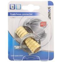 Scanpart 1132710004 Afvoerslang Verbinder Set Messing - thumbnail