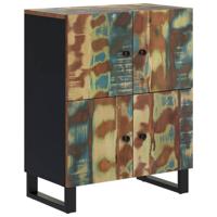 Dressoir met 4 deuren 60x33x75 cm massief gerecycled hout - thumbnail