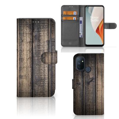 OnePlus Nord N100 | Book Style Case | Steigerhout OnePlus Nord N100 | Book Style Case | Steigerhout