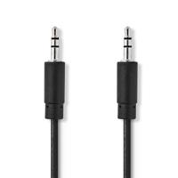Stereo-Audiokabel | 3,5 mm Male - 3,5 mm Male | 1,0 m | Zwart - thumbnail