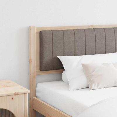 Gestoffeerd hoofdbord Bruin 200 cm Massief pijnhout en stof