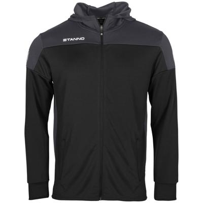 Stanno 408014 Pride Full Zip Hooded - Black-Anthracite - XXL