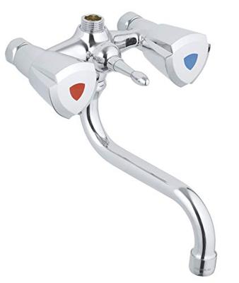 Grohe Douchekraan Costa Trend Mengkraan zonder Koppelingen met Badomstelling HOH 12 cm Chroom Grohe Douchekraan Costa Trend Mengkraan zonder Koppelingen met Badomstelling HOH 12 cm Chroom