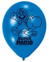 Super Mario ballonnen, 6st. - thumbnail