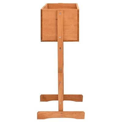 VidaXL Latwerkplantenbak 45x30x74 cm massief vurenhout oranje