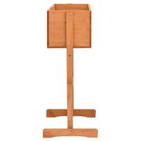 VidaXL Latwerkplantenbak 45x30x74 cm massief vurenhout oranje - thumbnail