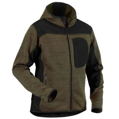 Blåkläder Gebreid vest met softshell 49302117 | Army Groen/Zwart | Maat L - 7330509411407