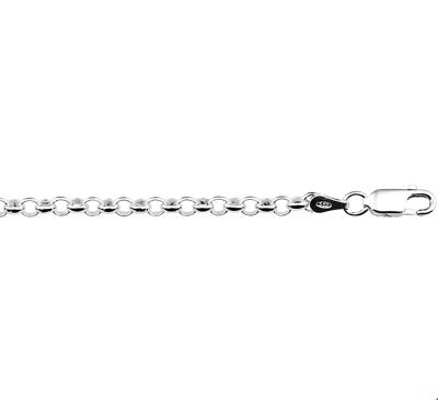 Armband Jasseronschakel zilver 3,5 mm 17 cm Armband Jasseronschakel zilver 3,5 mm 17 cm