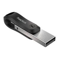 SanDisk iXpand™ Flash Drive Go USB-stick smartphone/tablet Zwart, Zilver 128 GB USB-A 3.2 Gen 1, Apple Lightning - thumbnail