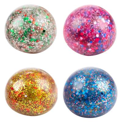 Toi-Toys Fun knijpbal night gevuld met glittergel, 6cm