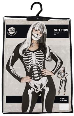 Skelet Onesie Dames Witte Botten