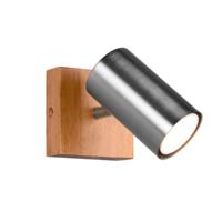 Trio Landelijk wandspotjeMarley zwart met RVS - 812400107 - thumbnail