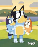 Bluey Family fleece deken 130 x 170 cm - thumbnail