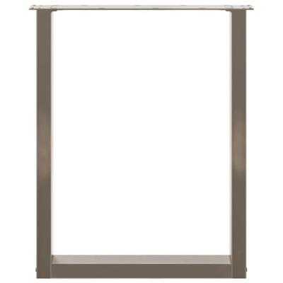 Salontafelpoten 3 st U-vormig 70x(72-73) cm staal naturel