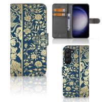 Samsung Galaxy S23 Plus Hoesje Beige Flowers - thumbnail