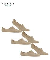 FALKE 3-paar Step High - heren footies met anti slip - Kousenvoetjes die niet afzakken - Sokken voor in loafers katoen - 50 - Beige - Onderbroek - - thumbnail