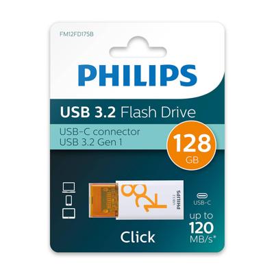 USB Stick Philips Click USB-C 128GB Sunrise Orange USB Stick Philips Click USB-C 128GB Sunrise Orange