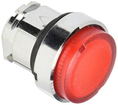 Schneider Electric ZB4BW14 ZB4BW14 Terugstelbaar (Ø) 22 mm Zonder markering Chroom, Rood 1 stuk(s)