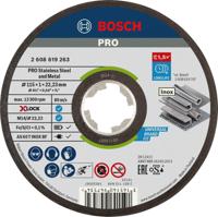 Bosch Accessoires X-LOCK Slijpschijf Expert for Inox & Metal 115x1x22.23mm, recht - 1 stuk(s) - 2608619263 - thumbnail