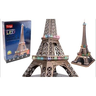Puzzle 3D luminoso - All Eiffel - Gioco di costruzione - EXPLORA - 84 pezzi - Età 8+