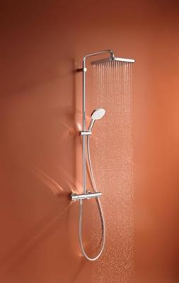 Grohe Tempesta 250 Cube regendoucheset met 3 straalsoorten en thermostaatkraan Ø25cm chroom