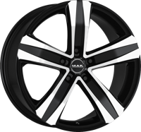 MAK STONE5 T ZWART GEPOLIJST VLAK - thumbnail