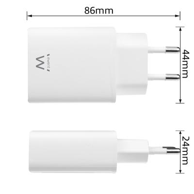 Ewent EW1320 USB-C Samsung/Apple Oplader - 20W - Power Delivery - Snellader - Wit Ewent EW1320 USB-C Samsung/Apple Oplader - 20W - Power Delivery - Snellader - Wit