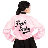 Dames jasje satijn pink lady - thumbnail