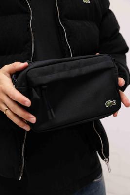 Lacoste Toilet Tas Heren Zwart - Maat One Size - Kleur: Zwart | Soccerfanshop